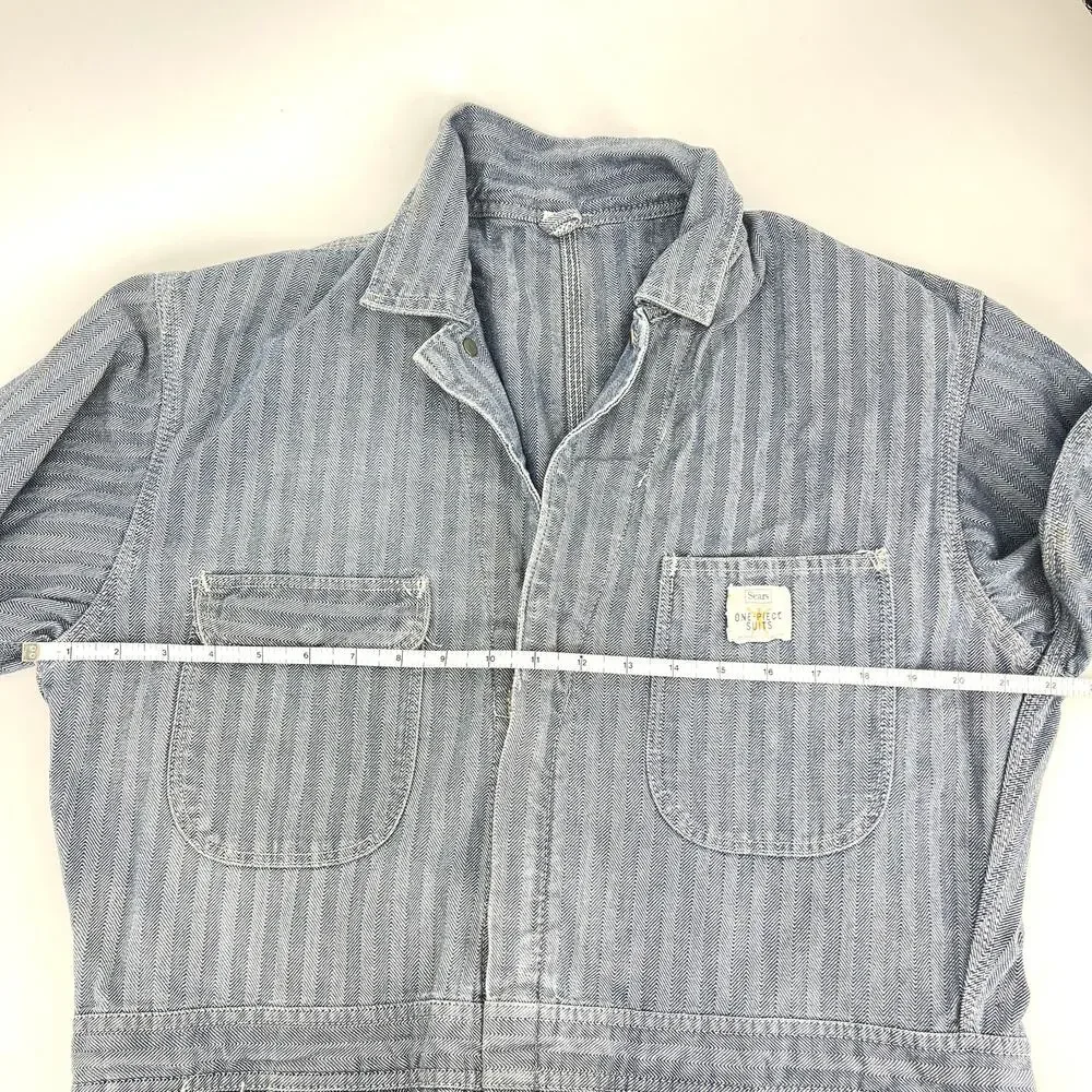 Vintage 70s Sears Mechanic Coveralls Michael Myers Talon Zipper Size 42 Mens